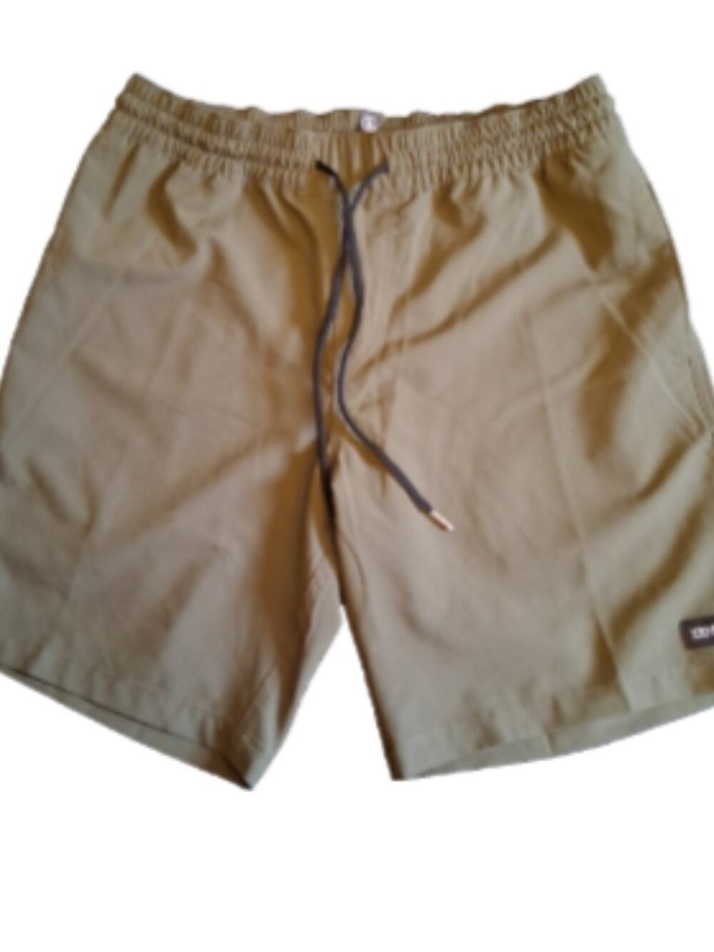 Volcom Mens Size M/34 Green Pockets Drawstring Elastic Waist Surf Board Shorts